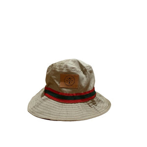 NBC exclusive leather patch bucket hat